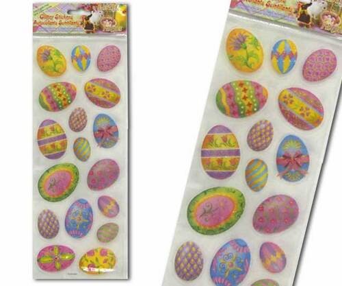 Glitter Stickers - Easter Eggs