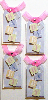 Embellishment Stickers - \"Baby\" Tags