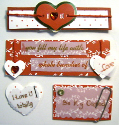Handmade Embellished Stickers - Be My Cupid