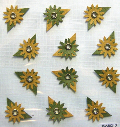 Handmade Embellished Sticker Corners - Fall Gems D
