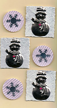 Embellishment Stickers - Snowmen