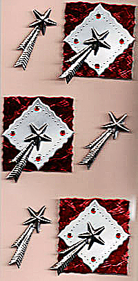Embellishment Stickers - Shooting Star Red