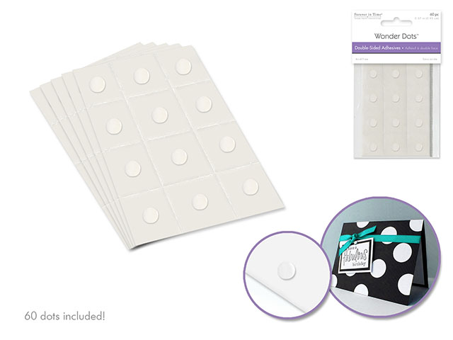 Forever in Time Wonder Dots: 3/8" Double-Sided Adhesives x60