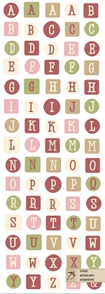 Inspirables Simply Seasonal Alphabet Stickers
