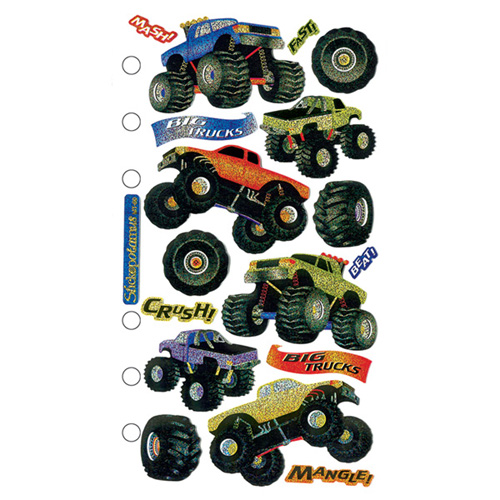 Sticko Metallics-Big Trucks