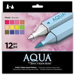 Spectrum Noir Aqua Markers 12/Pkg Floral