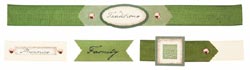 OTMP Family Traditions Adhesive Ribbons-Family/Green