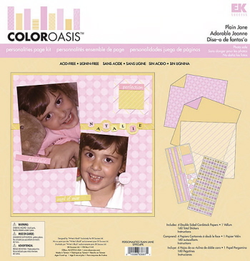 ColorOasis Personalities Page Kit - Plain Jane