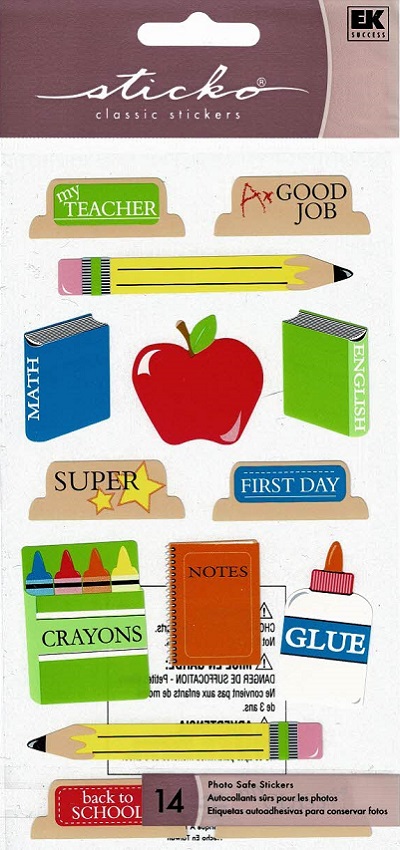 Sticko Classic Stickers-Back To School