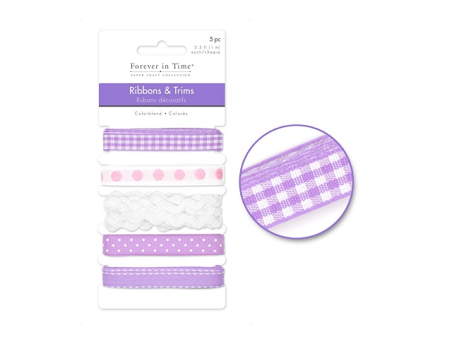 Forever in Time Ribbons & Trims 5m Colorblend - Lilac
