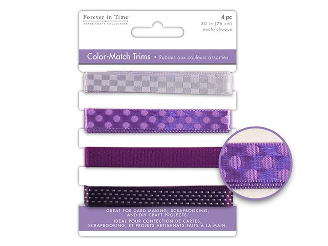 Forever in Time Festive Flair Trims 4 x 30\" - Viola
