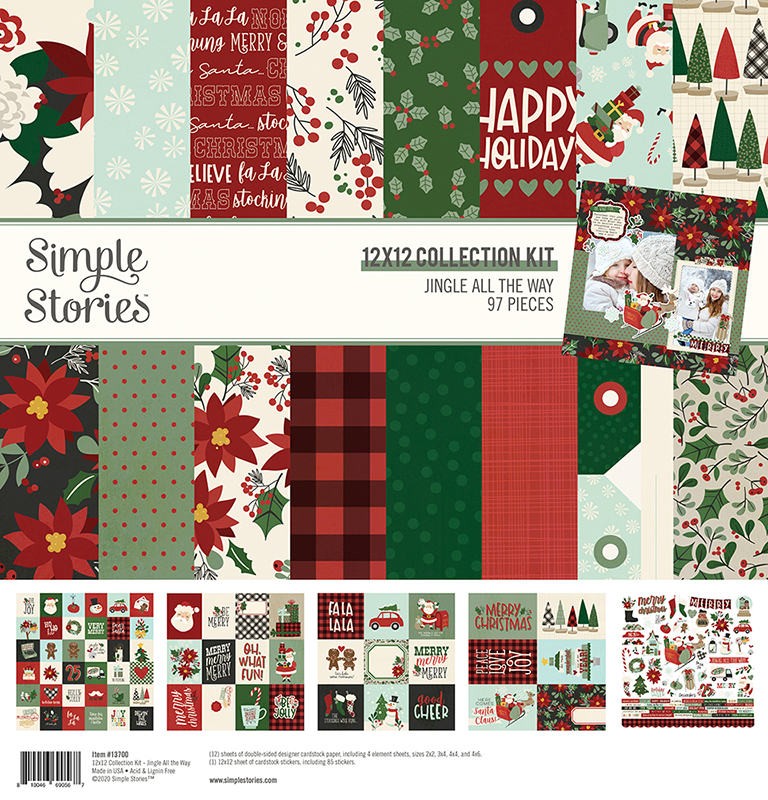 Simple Stories Collection Kit 12\"X12\" 97pc Jingle All The Way