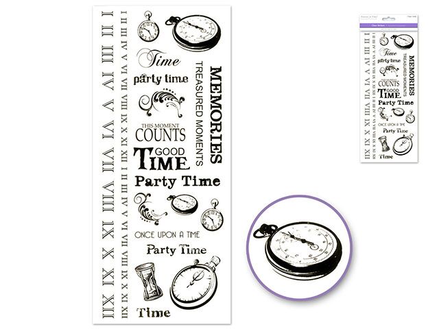 Forever In Time Clear Stickers - Timeless