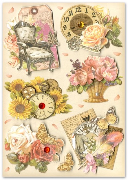 Forever In Time Handmade 3D Glitter Stickers - Vintage 2-2