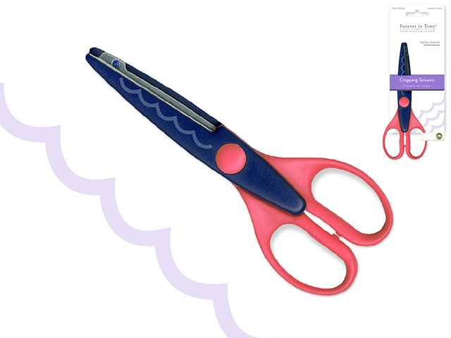 Forever in Time Cropping Scissors Metal Blade 6.5\" - Scallop