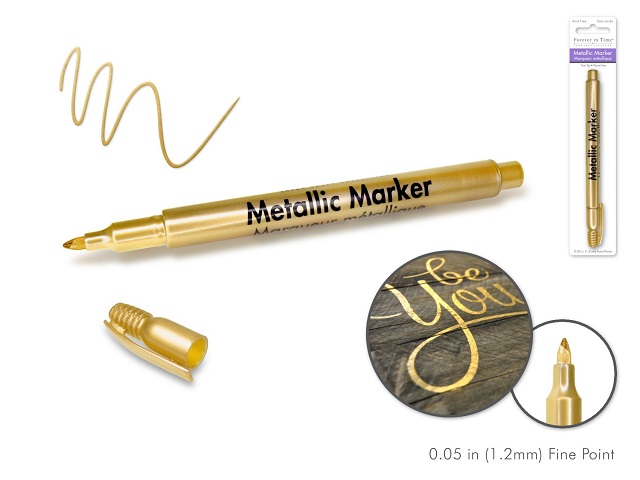 Forever in Time Metallic Marker 1.2mm Fine Point - Gold