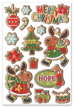 Forever In Time Holiday Trendz 3D Stickers - Yuletide Hope