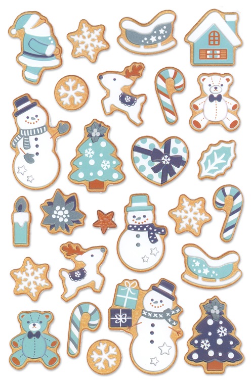 Forever In Time Holiday Trendz 3D Stickers - Mini Icons Sleigh