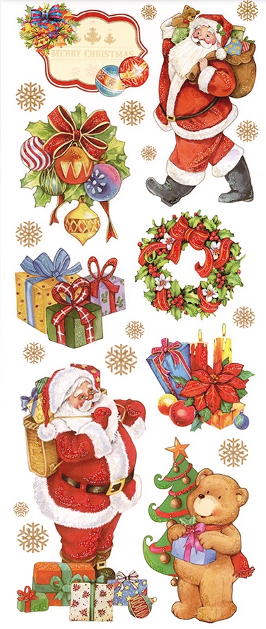Forever In Time Holiday Trendz Glitter Embossed - Santa/Sign