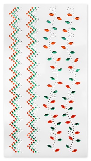 Forever In Time Holiday Trendz Gem Border Accents - Vines & Zig