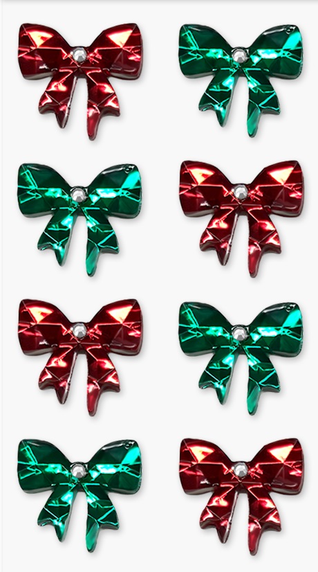 Forever In Time Holiday Trendz 3D Bling Embellishments - Bows