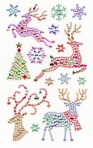 Forever In Time Holiday Trendz Crystal Art Stickers - Reindeer