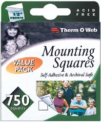 Thermoweb Mounting Squares - White 750