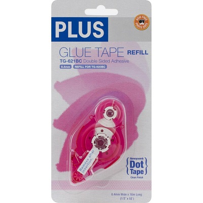 Plus Permanent Glue Tape Dispenser Honeycomb Refill