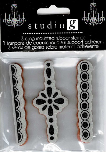 Studio G Mini Rubber Cling Stamps-Mini Borders 3 pc
