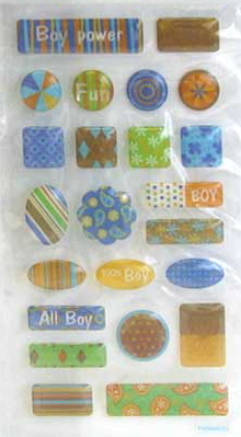 All Boy Crystal Stickers