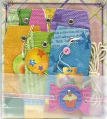 Handmade Tags with Ribbon Plate - Party Brights