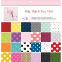American Crafts Single-Sided Paper Pad 12"X12" 48/Pkg Dots & Mor