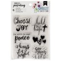 American Crafts Bible Journaling Clear Acrylic Stamps Shield