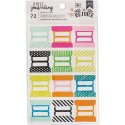 American Crafts Bible Journaling Sticker Tabs Clear
