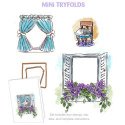 Art Impressions Mini TryFolds Cling Stamps Garden Window