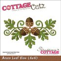 CottageCutz Die 4"X4" - Acorn Leaf Vine