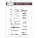 Creative Expressions Delightful Sentiments Clear Stamp Set