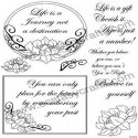 Creative Expressions Elements Stamps Set Lotus Frames