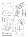 Creative Expressions Christmas Robins Clear Stamps Set
