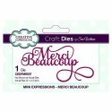 Sue Wilson Mini Expressions Collection Merci Beaucoup