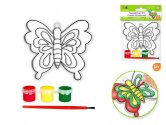 Krafty Kids Kit: DIY 3D Suncatcher w/3 Paints & Brush - Butterfl