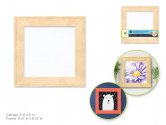 Color Factory Wood Frame Mount Canvas Panel: 6"x6"
