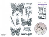 Forever in Time Clear Stamps 4.3"x6.3" - Butterfly Kisses