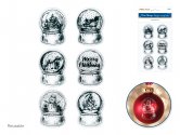 Forever in Time Holiday Trendz Clear Stamps - Snow Globes