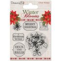 Trimcraft Dovecraft Winter Blooms Clear Stamps Poinsettias
