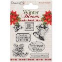 Trimcraft Dovecraft Winter Blooms Clear Stamps Holly & Bells