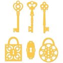 Kaisercraft Die Keys & Locks 1"X2"
