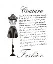 Dress My Craft Stencil A4 Couture Fashion