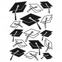 Darice Embossing Essentials Folder - Graduation Hat Background