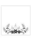 Nellie's Choice Embossing Folder Christmas Candles